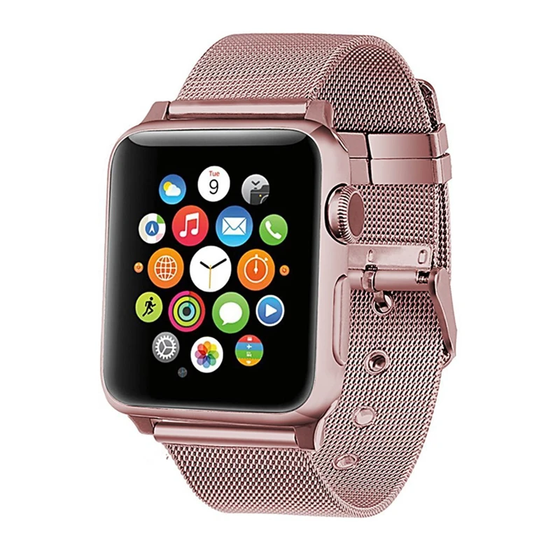 Ремешок из нержавеющей стали для apple watch 5 4 3 2 1 браслет наручных часов iwatch series 38 мм