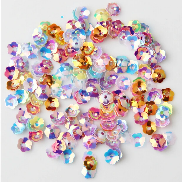 Бесплатная доставка 350 шт. Высококачественные золотые блестки и шитье/6 мм