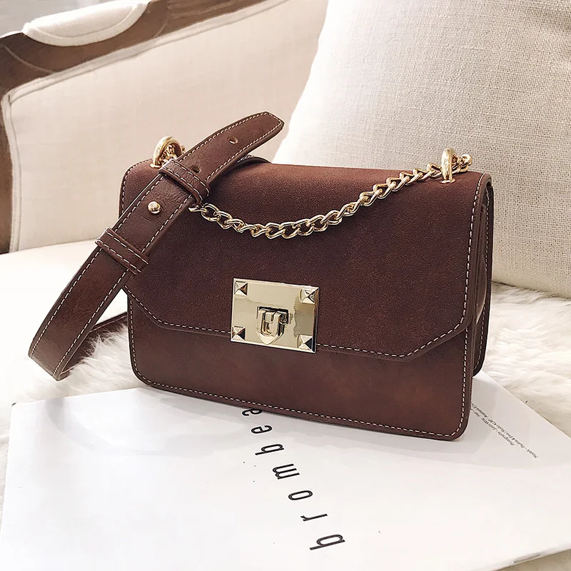Square bag for women 2019 new fashion chain shoulder female quality leather crossbody bags simple solid colour handbag | Багаж и сумки
