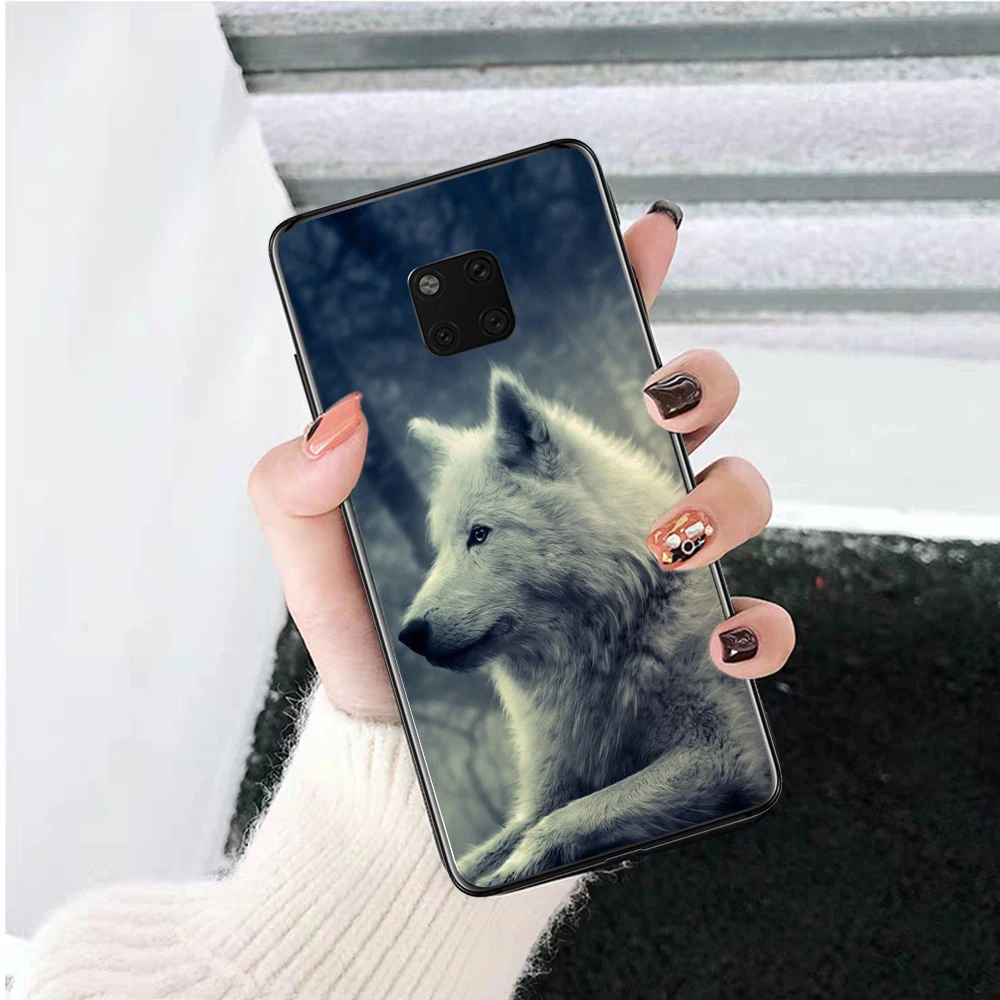 Силиконовый чехол волк на снегу для Huawei Mate 10 Pro 20 30 Lite Y5 Y6 Y7 Y9 Prime 2019 2018 2017 | Мобильные