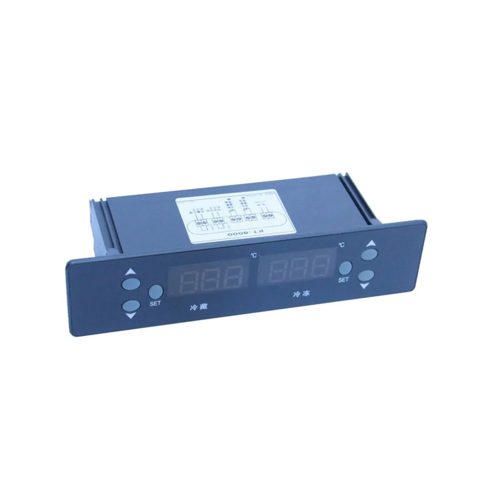 KT-8000 Dual Temperature Controller Thermostat Sensor Freezer Thermometer Refrigerated Digital Display Panel | Обустройство дома