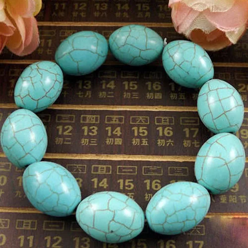 Модные тибетские ювелирные изделия бисер из риса этический синий браслет для