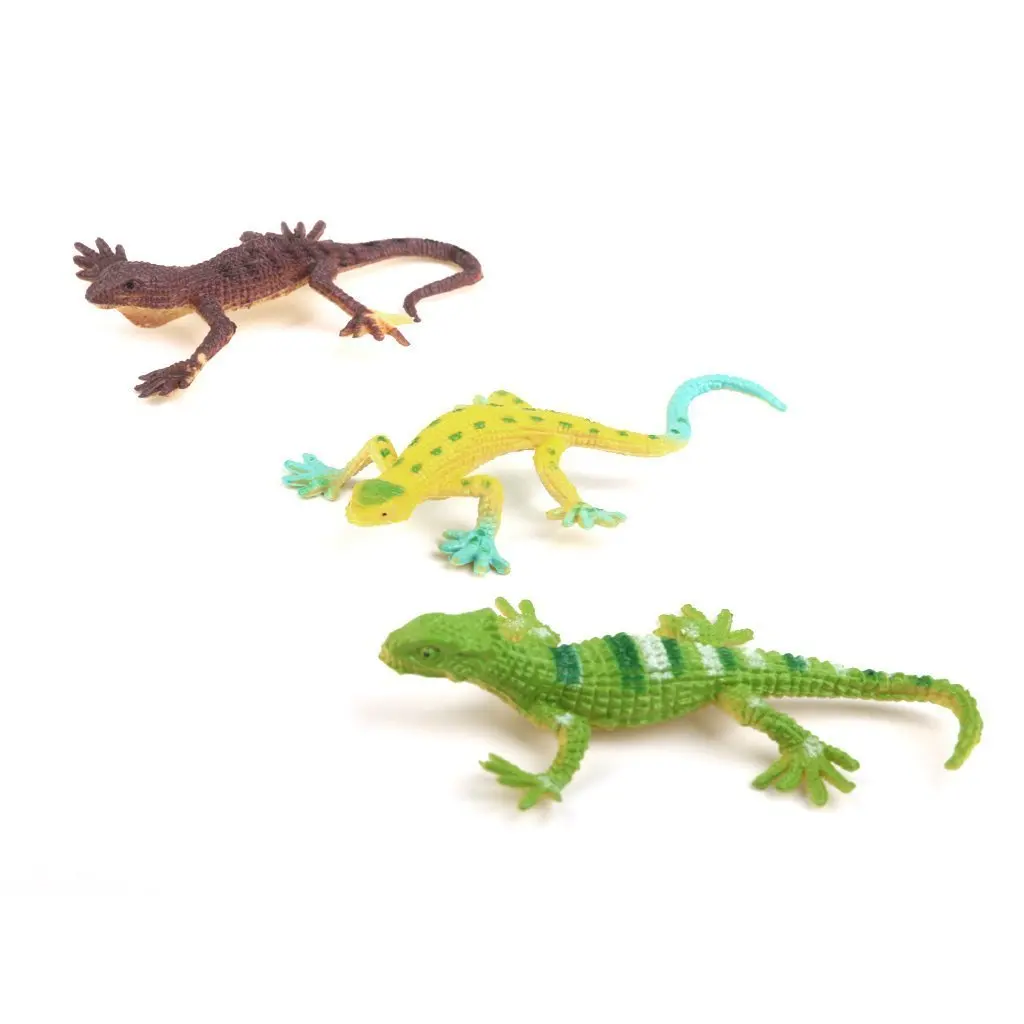 WOTT Лучшая Продажа Gecko маленькие пластиковые ящерицы имитации реальности
