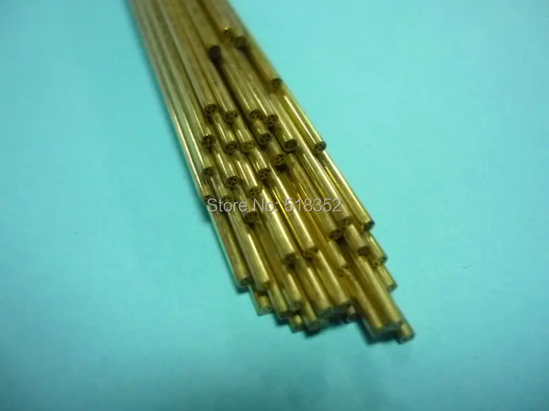 1.1mmx500mm Multihole Ziyang Brass Electrode Tube for EDM Drilling Machines