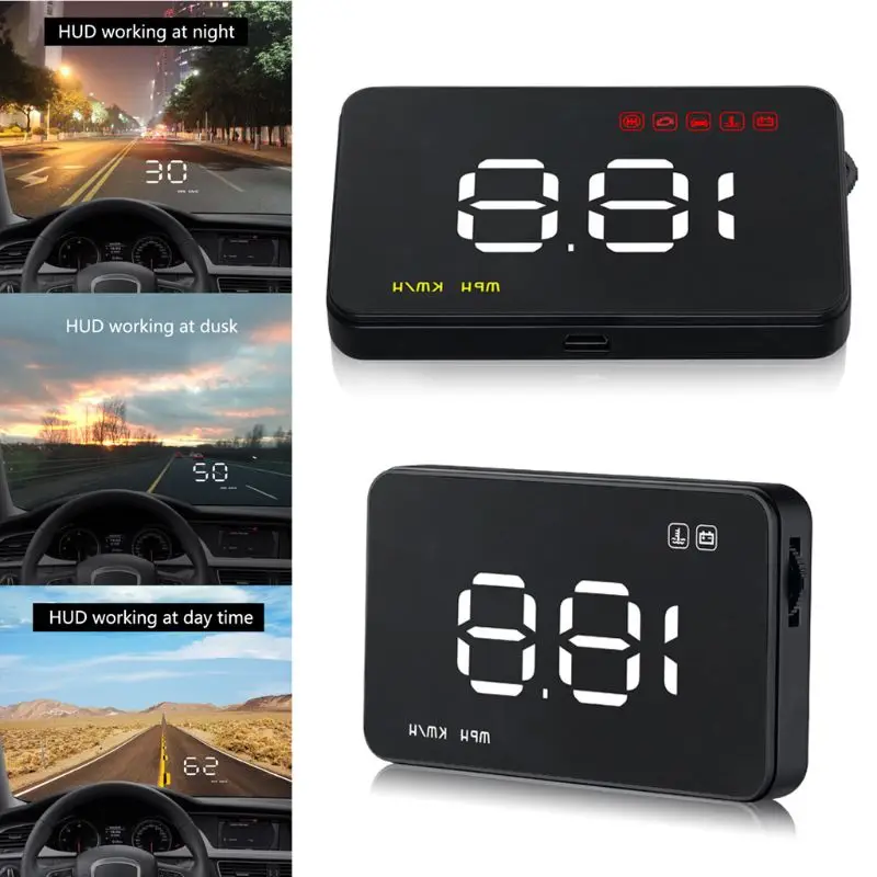 Автомобильный измеритель скорости, HUD Дисплей, измеритель скорости, сигнал тревоги, A1000