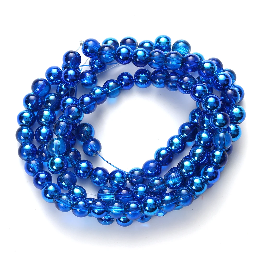 Стеклянные цветные бусины MEIBEADS 8 мм круглой формы аксессуары для изготовления