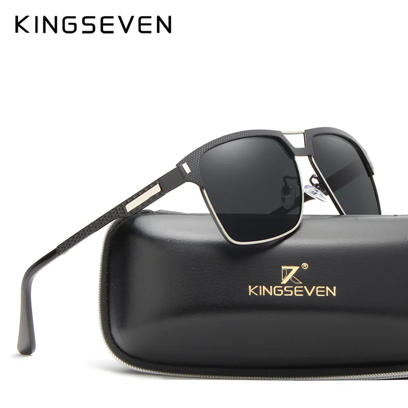 KINGSEVEN, Брендовые мужские Модные поляризованные солнцезащитные очки для вождения, пластиковые очки с защитой от ультрафиолета, дизайнерские солнцезащитные очки для путешествий