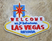 hot sale welcome to fabulous las vegas iron on patches sew on patchappliques made of cloth100 guaranteed quality