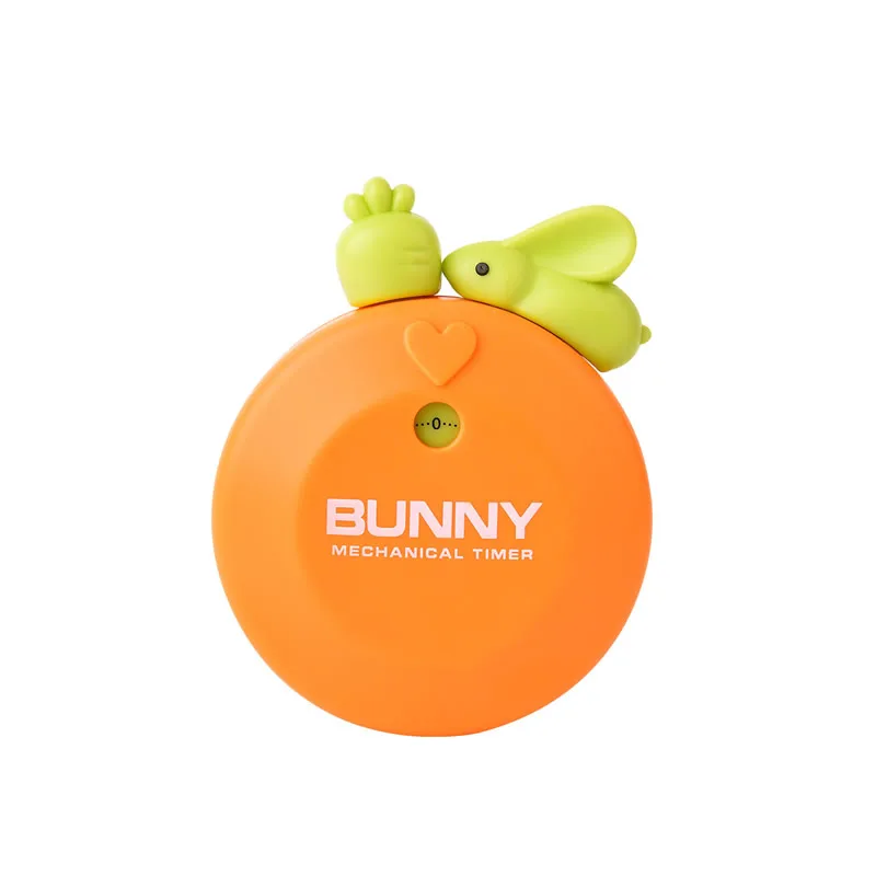 Orange Rabbit Креативный механический таймер для кухни с милыми лягушками, 60 минут, таймер с циферблатом, напоминание для магазина, дома, кухни, гаджет, подарок - Цвет: Orange Rabbit