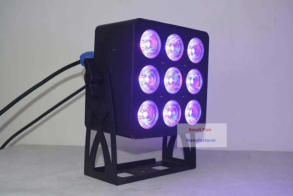 9X18W LED Par огни RGBWA-UV 6в1 плоский DMX контроллер Дискотека профессиональное освещение