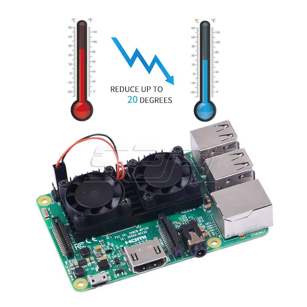 52Pi Raspberry Pi 3 Model B комплект с 5 дюймов 800*480 емкостный сенсорный дисплей монитор + 16 Гб