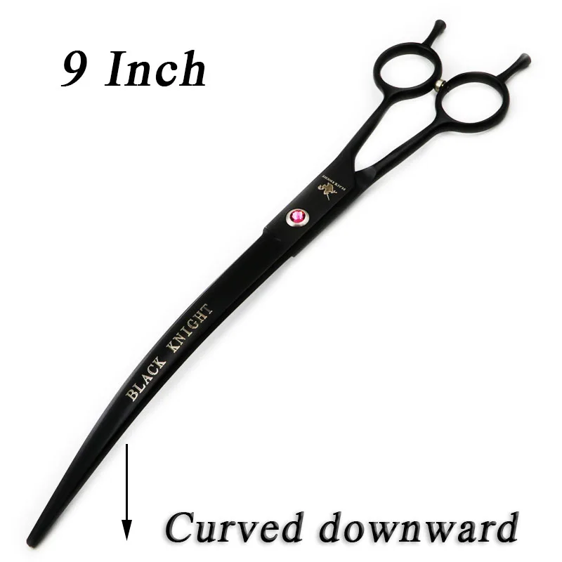 1 pcs 9 дюймов Парикмахерские ножницы Профессиональные ножницы для ухода за домашними животными Парикмахерская изогнутая вниз ножницы с Чехол - Цвет: 1 pcs