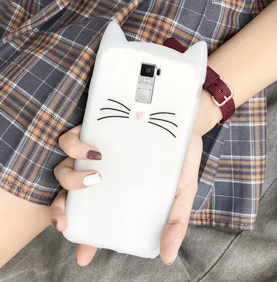 white 3D силиконовый чехол с изображением кота из мультфильма и чехол для LG G7 G6 V20 30 чехол для LG Stylus 3 Stylo 4 K10 Pro LS777 K4 K8 K10 M250N X400 K20 Plus Fundas - Цвет: white