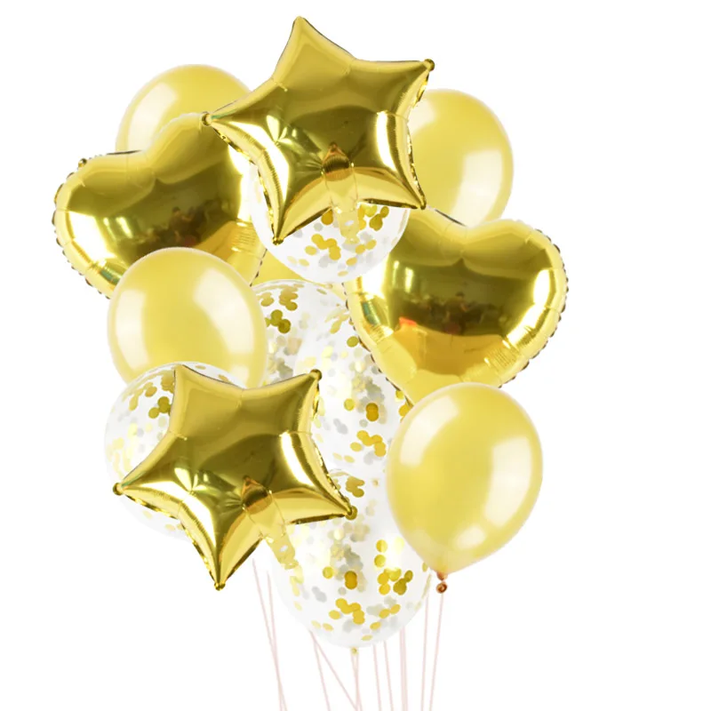 gold balloon set 16 дюймов письмо с днем рождения шар День рождения украшения дети событие поставки воздушные шары Baby Shower Фольга балон а - Цвет: gold balloon set