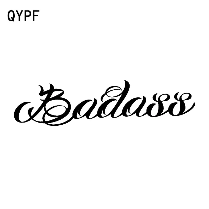 

QYPF 17,9 см * 4,5 см Badass Fun виниловая наклейка на лобовое стекло автомобиля наклейка черный серебристый Графический C15-1268