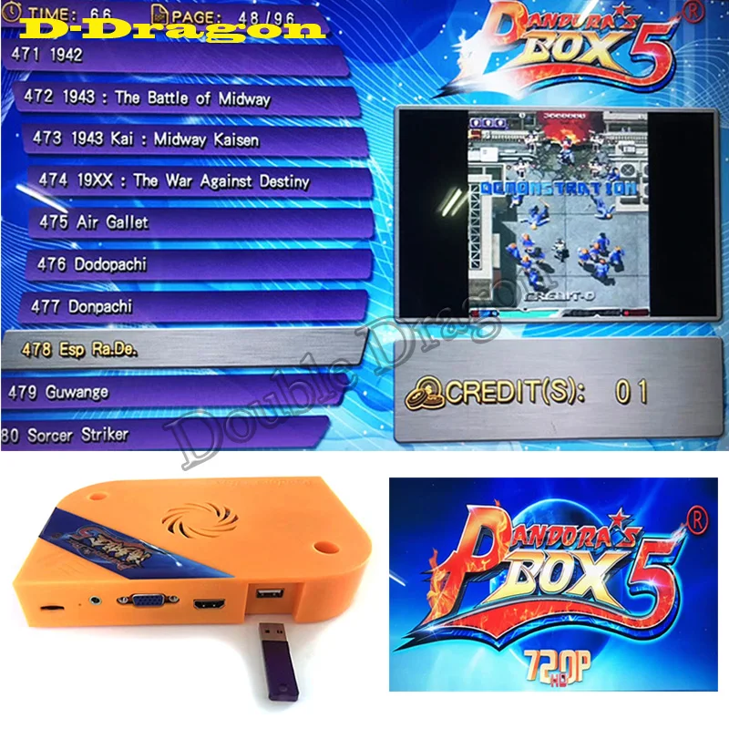 Pandora box 5 960 в 1 JAMMA аркадная игра картридж/JAMMA, разные Игры Поддержка платы VGA/HDMI