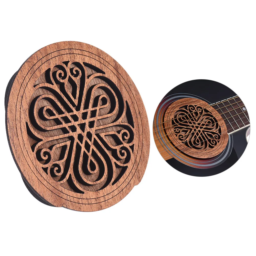 style 7 Гитара Soundhole звук отверстие крышка блок отзывы буфер из красного дерева для эквалайзера Запчасти для акустической гитары и аксессуары - Цвет: style 7