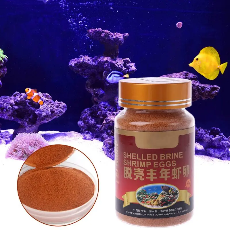Питание для аквариума рассолы креветки лубленые яйца здоровое питание рыб | Дом и