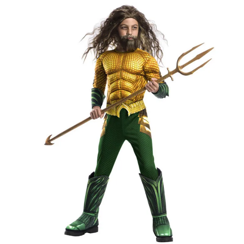 Карнавальный костюм Aquaman для мальчиков Детский супергероя вечерние костюмы