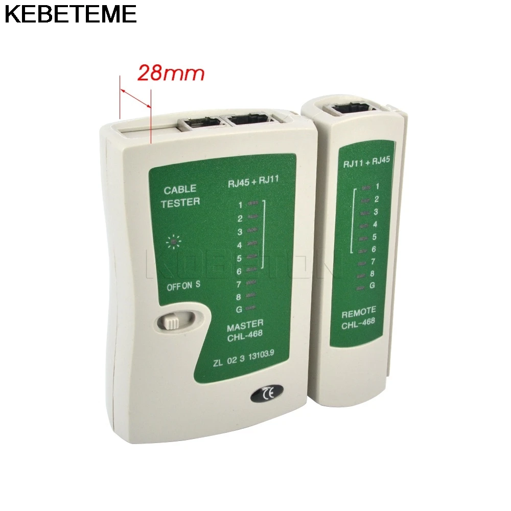 Кабельный тестер сетевой трекер для телефонных проводов трассировщик Ethernet LAN RJ45