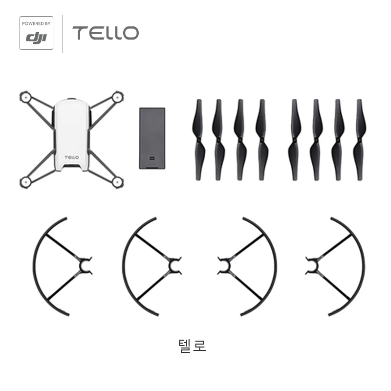 DJI Ryze Tello мини игрушечный Дрон, работает на DJI, 720P HD камера передачи 13 минут время полета приложение дистанционное управление Квадрокоптер дроны - Цвет: Tello