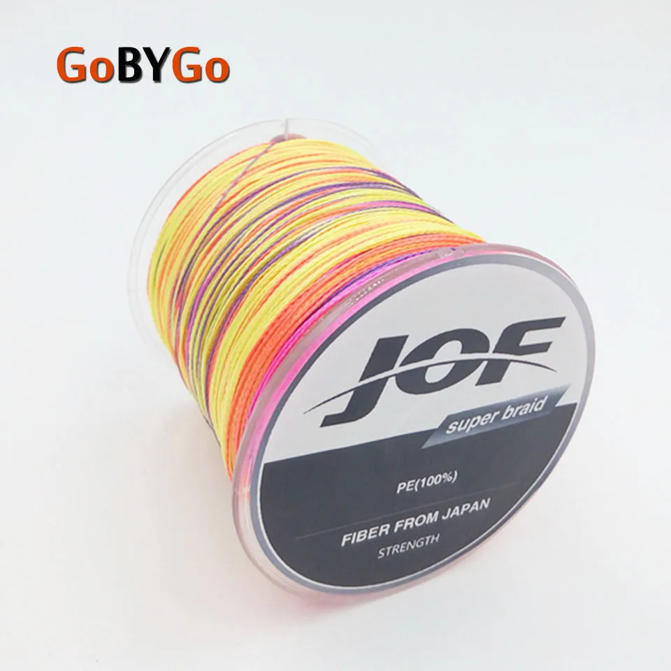 GoByGo 4 пряди 1000 м сверхпрочная японская многонитевая плетеная рыболовная леска 10 20