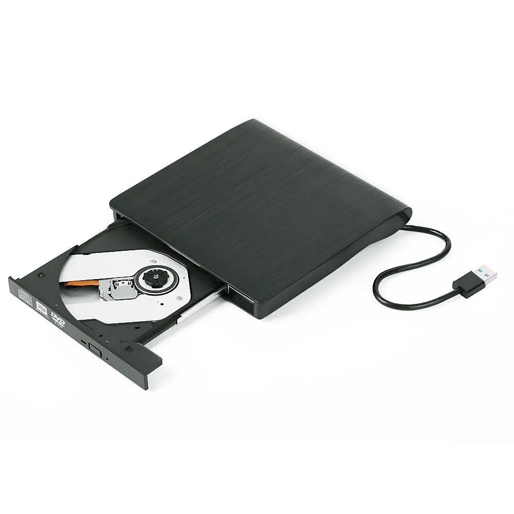 Тонкий портативный внешний USB 3,0 CD/DVD+/-RW привод DVD/CD rom Rewriter горелки высокая скорость передачи данных для ноутбуков настольных ПК