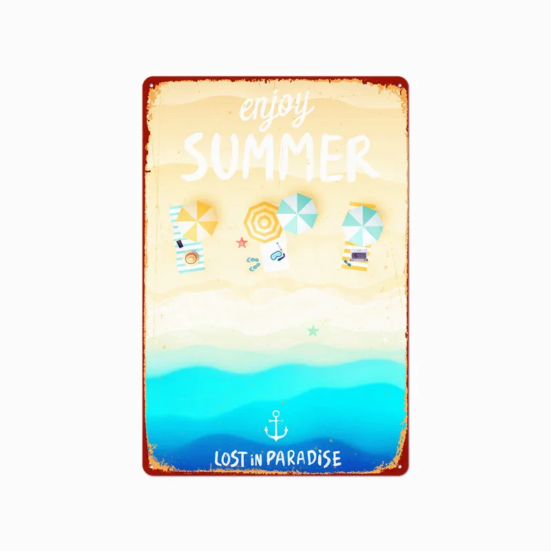 Q Летние пляжные доска с надписью «Surf Club» и изображением Винтаж металлической художественной росписи Гавайи вечерние Клубные вечерние пивной бар Декор Калифорния стены жестяная Стикеры MN123 - Цвет: Q