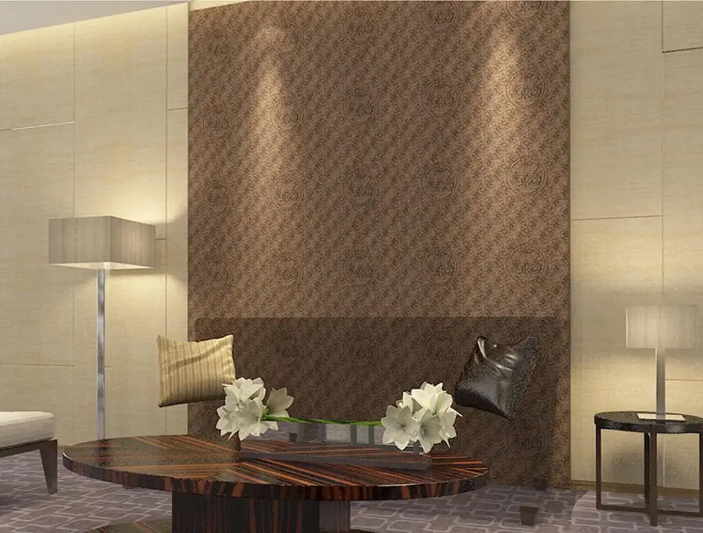 Дракон шаблон исследование обои коричневый ПВХ украшение дома рулон в китайском