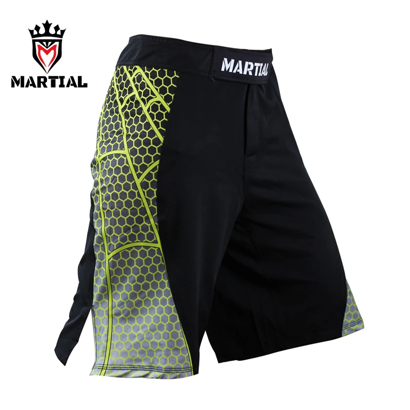Боевые шорты для фитнеса и MMA боксерские трусы кроссфита Четырехсторонние