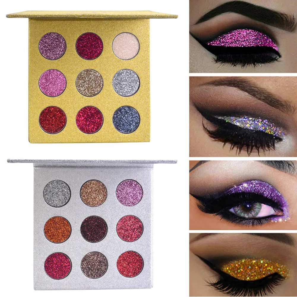 9 Цвет Diamond тени для век Изысканные тени для век Pallete мрамор Блеск Shimmer водостойкие уход за кожей лица Jewels косметическая пудра Макияж TSLM2