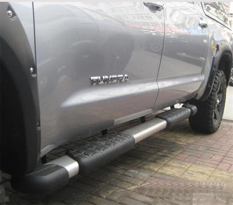 Новое поступление, Беговая панель для Марка Toyota Tacoma TUNDRA 2011-, боковые ступенчатые педали, отличный алюминиевый сплав+ ABS