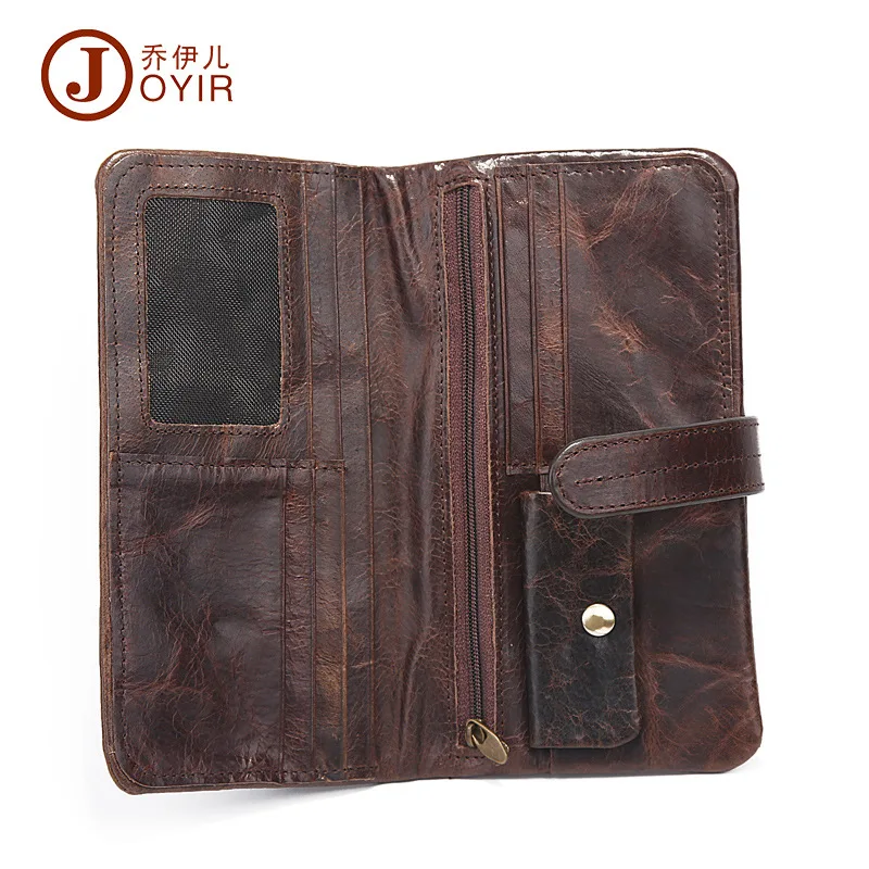 052618 new hot yesetn men leather long design money clips male vintage change purse | Багаж и сумки