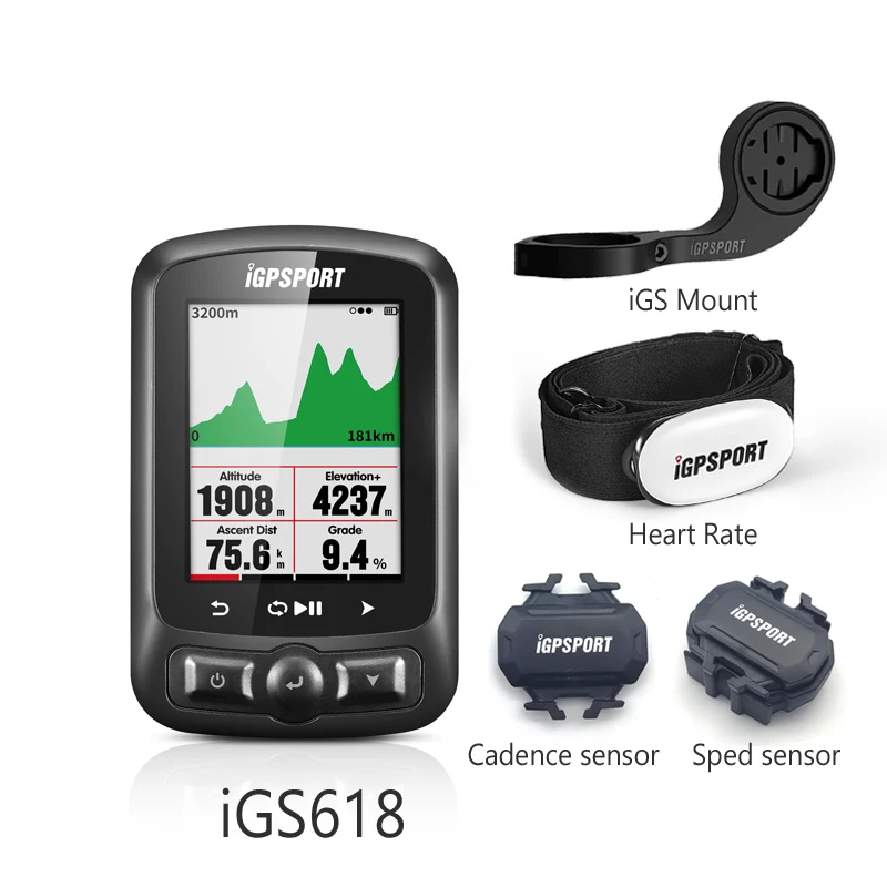 Я gps порт ANT + IGS618 Велосипед Компьютер Bluetooth Беспроводной секундомер Спидометр