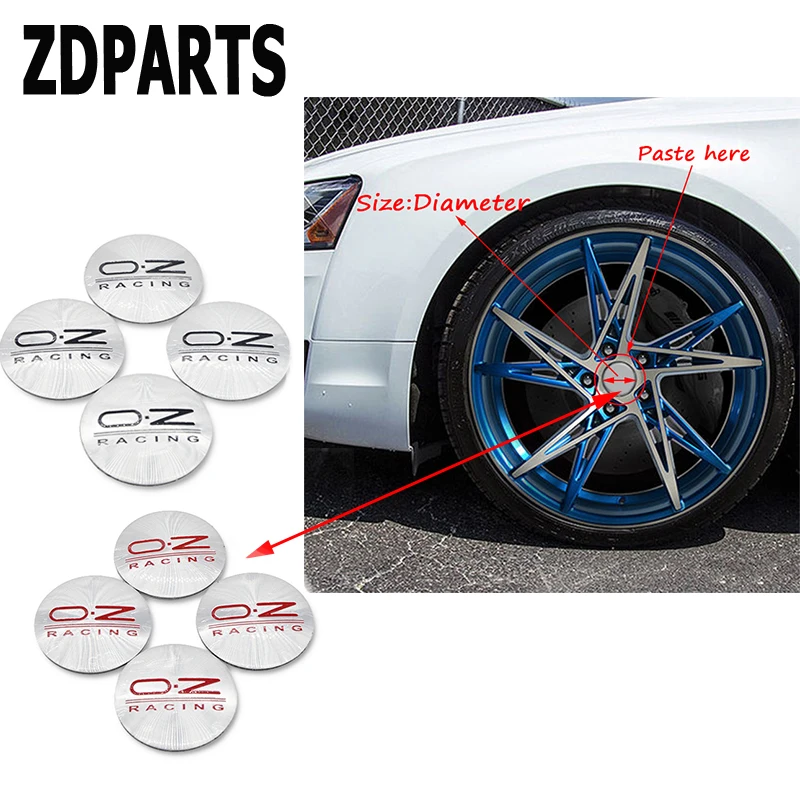 ZDPARTS 4 шт. автостайлинг O.Z колпачок колпачка колеса наклейки для Ford Focus 2 3 Fiesta Mondeo Kuga