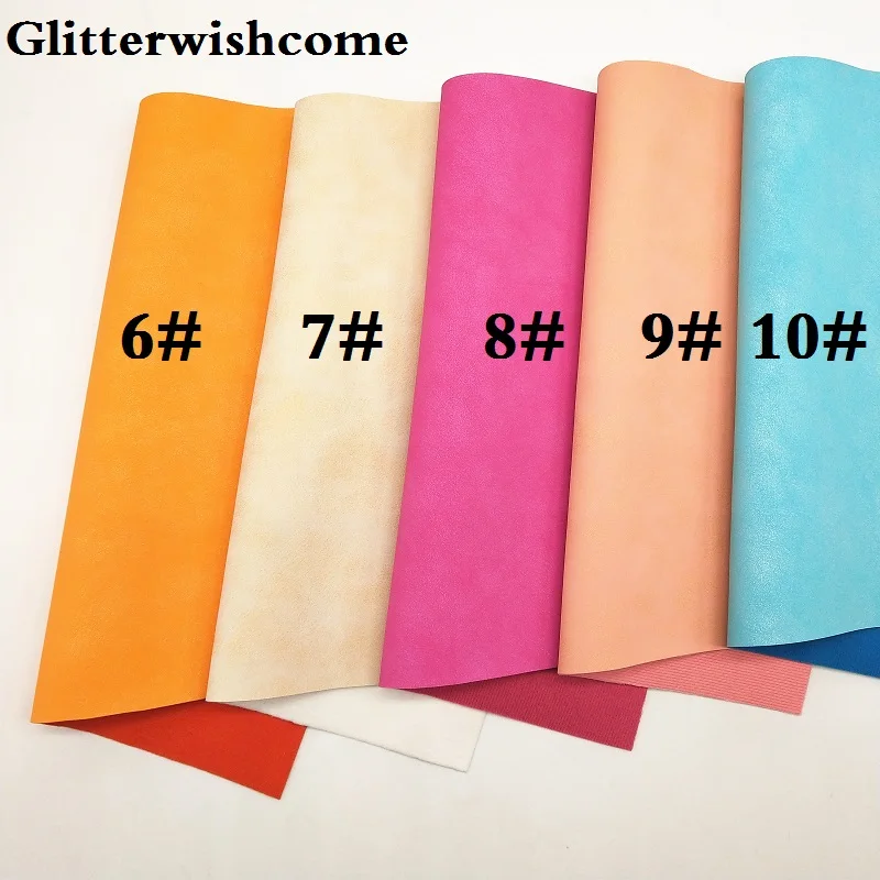 Ткань Glitterwishcome 21x29 см Размер A4 винил для бантов ткань из металлического нубука и