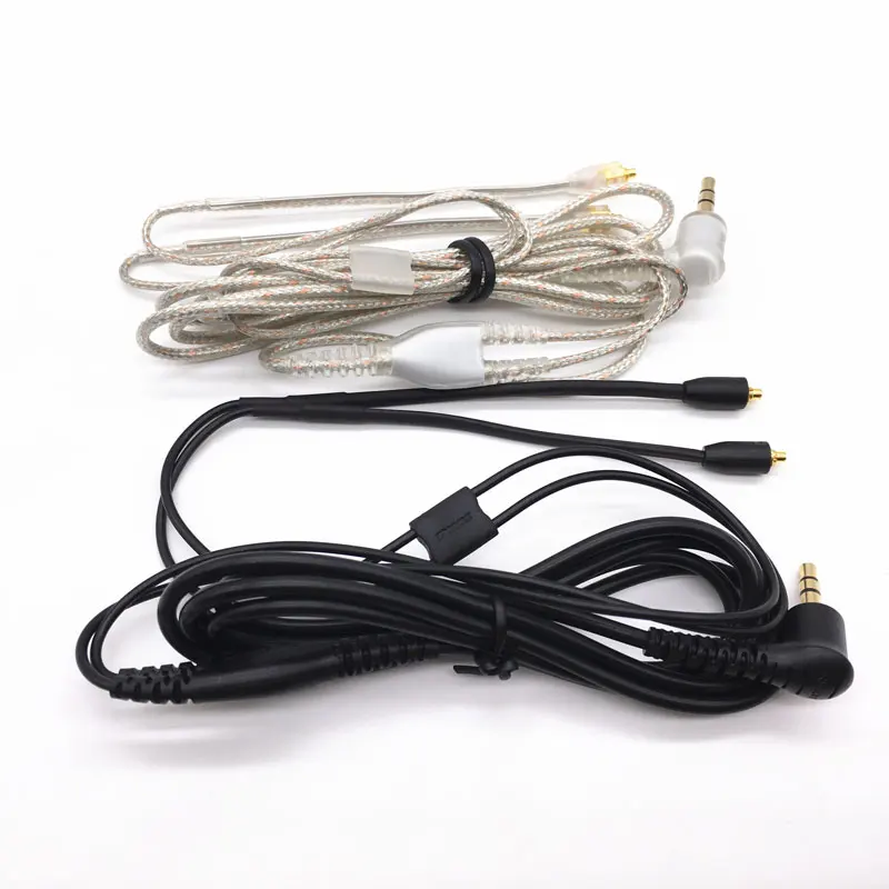 MMCX Plug Upgrade SE215 оригинальные Позолоченные наушники гарнитура черный серебристый