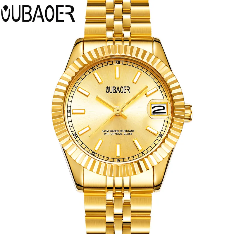 

2017 OUBAOER Womens Watch Quartz Watches relogio feminino Casual Style Wristwatch Stainless Steel Strap saat Watches Women