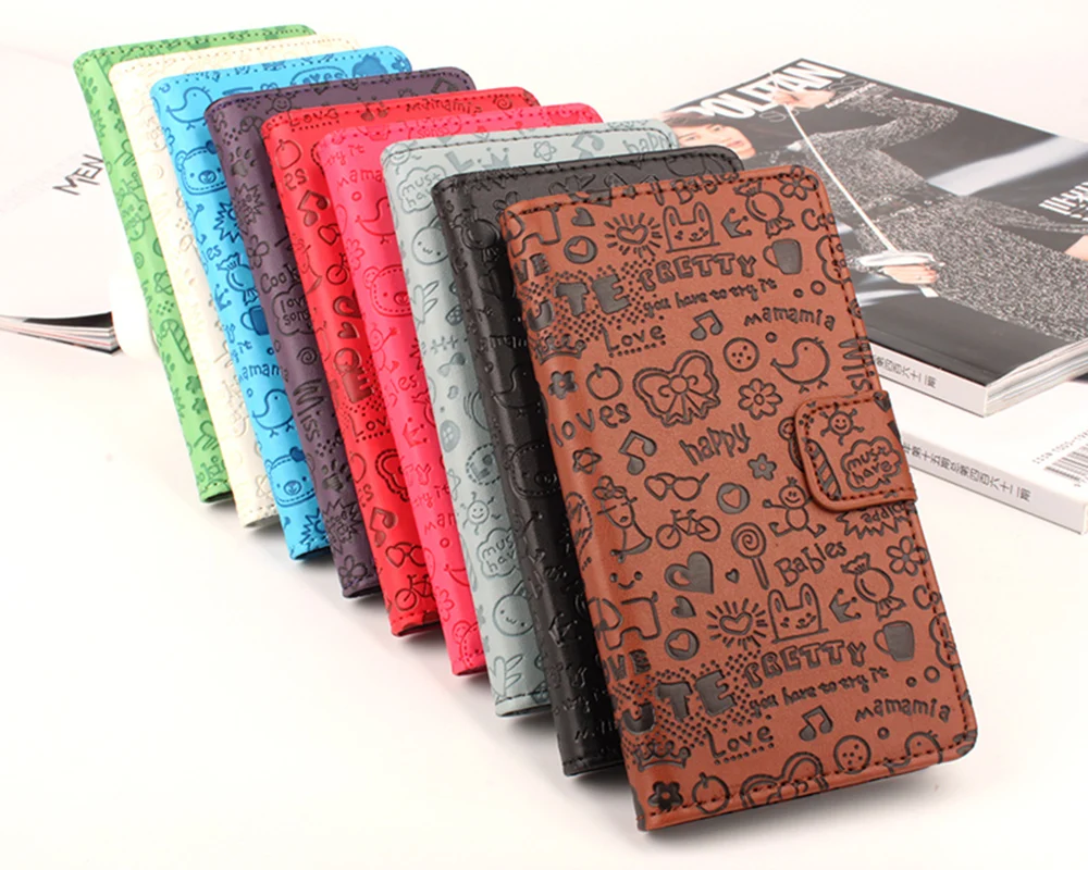 Чехол Filp для Alcatel One Touch Pixi 4 5045X кожаный бумажник телефона Idol 2 Mini Evolve 4037t чехол на