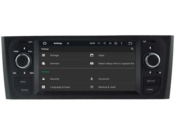 Android 9 0 автомобильный аудио dvd-плеер для DECKLESS FIAT OLD PUNTO gps Автомобильный