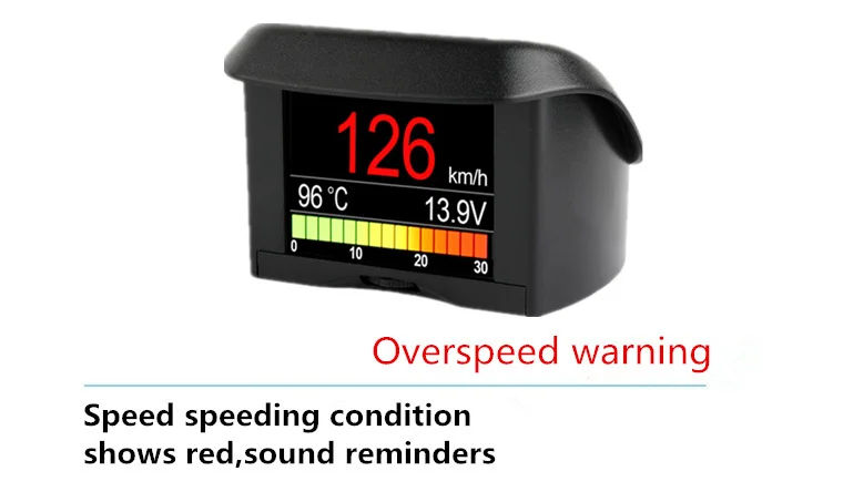 Универсальный OBD компьютер для вождения дисплей охлаждающей жидкости температура воды датчик напряжения Тахометр скорость цифровой счетчик дисплей Код ошибки