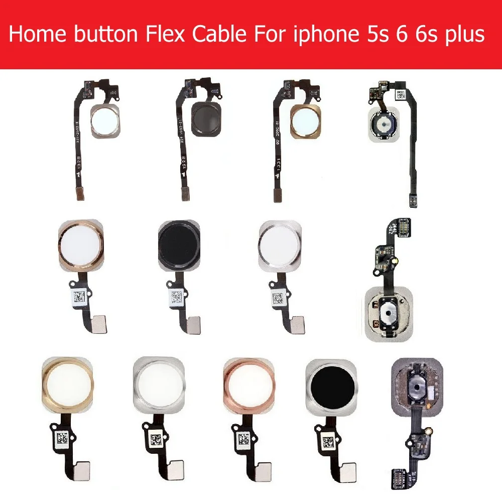 Кнопка Home гибкий ленточный кабель в сборе для iPhone 5S SE 6 6s plus