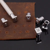 36 pcs leather alphabet number embossing stamp punch set leather wood craft tool