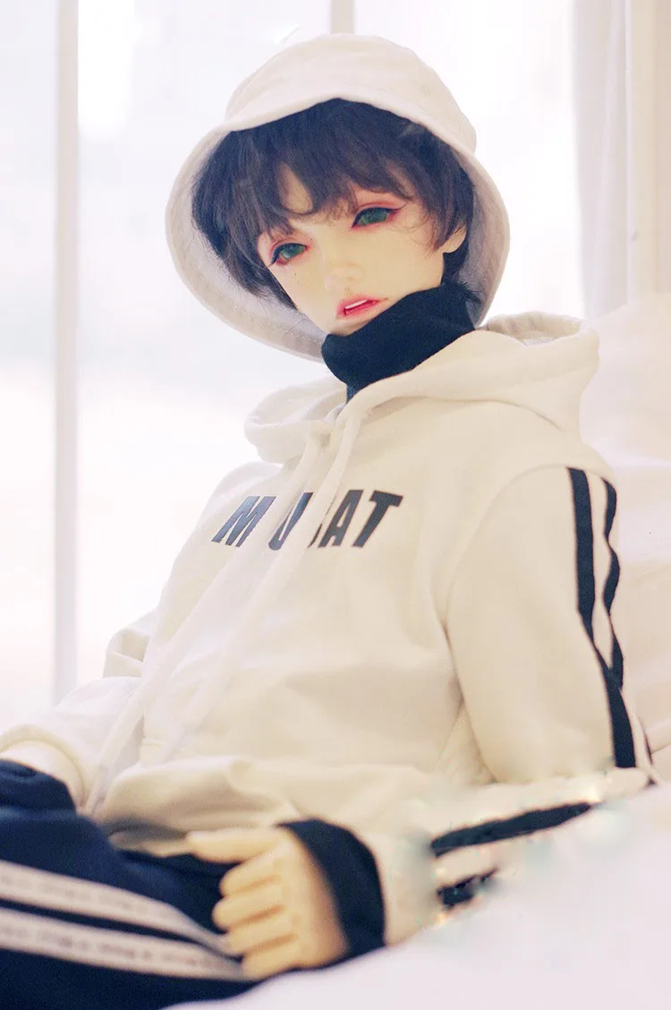 BJD кукольная одежда 1/3 pu shu SD13 толстовка с капюшоном с принтом Четыре цвета в куклу модная куртка аксессуары