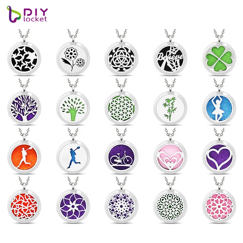 316L ароматерапия подвеска диффузор эфирное масло ожерелье из нержавеющей стали