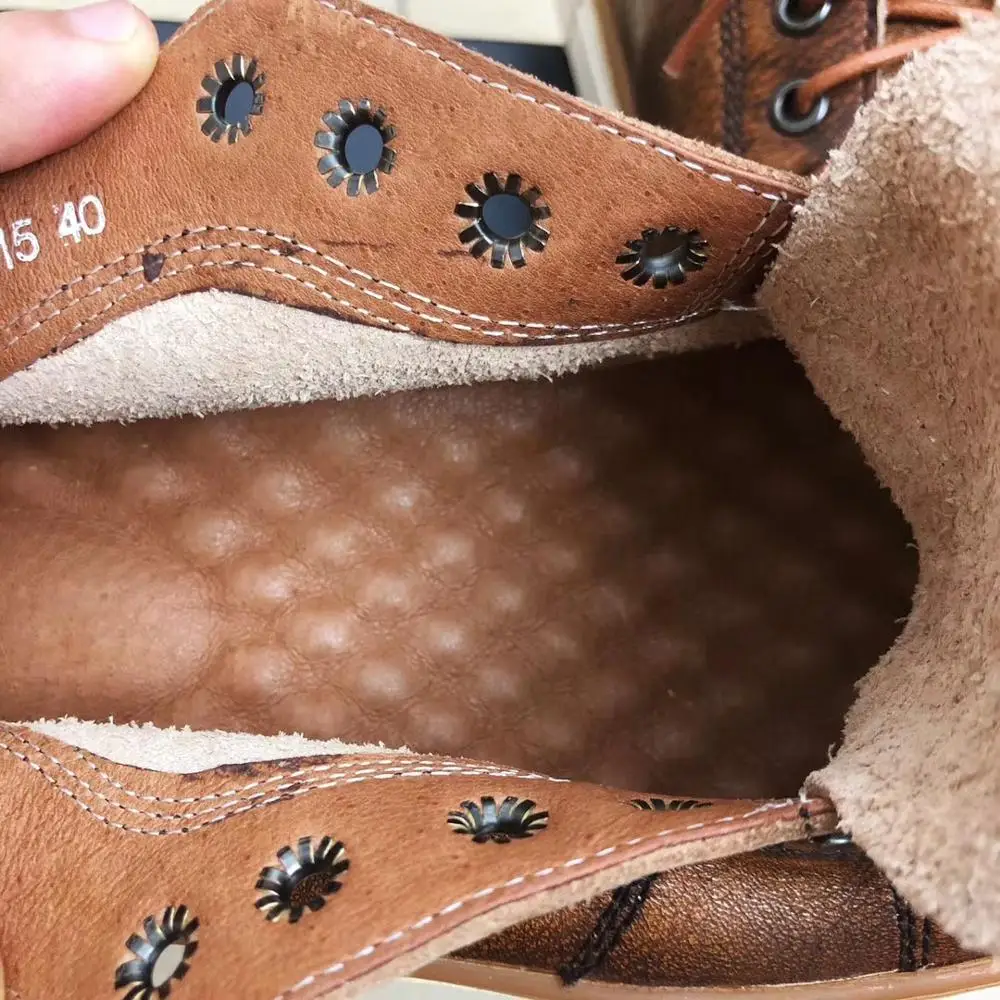 Genuine leather handmade antique support customization | Обувь