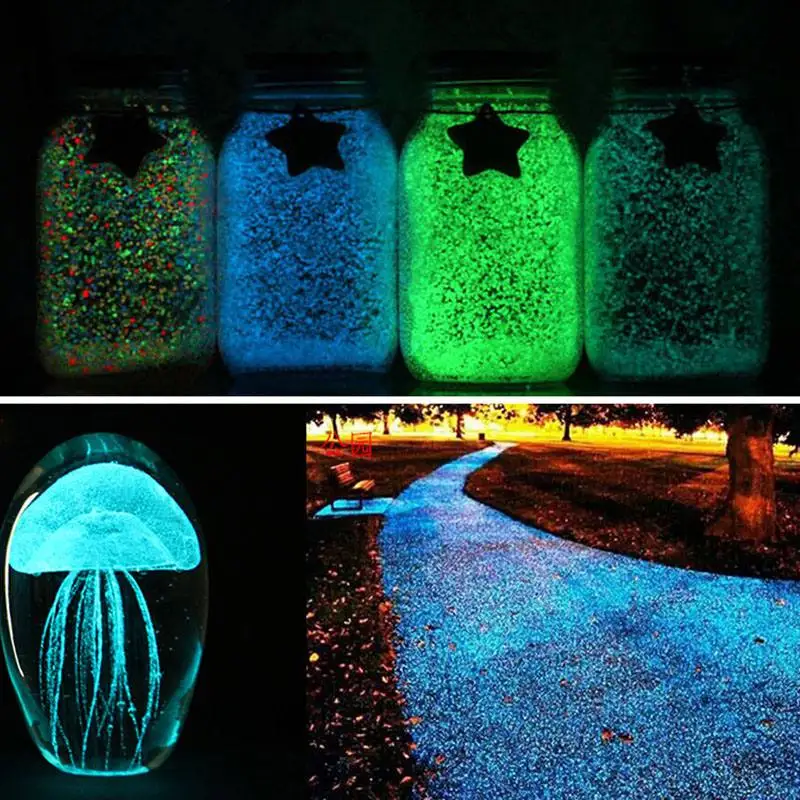 10g Starry Люминесцентная песка темно вечерние Diy люминесцентные частицы пигменты