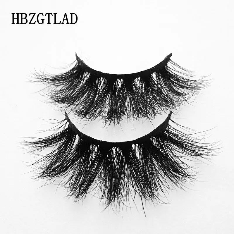 018 HBZGTLAD, 25 мм, длинные 3D норковые ресницы, удлиненная длина, норковые ресницы, большие драматические норковые ресницы,, ручная работа, искусственные ресницы - Цвет: 018