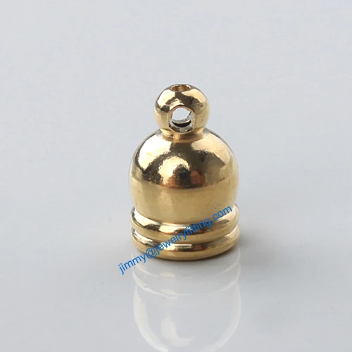 1000pcs jewelry finding Metal End caps for laether cord crimp end cap chain end 8*12mm