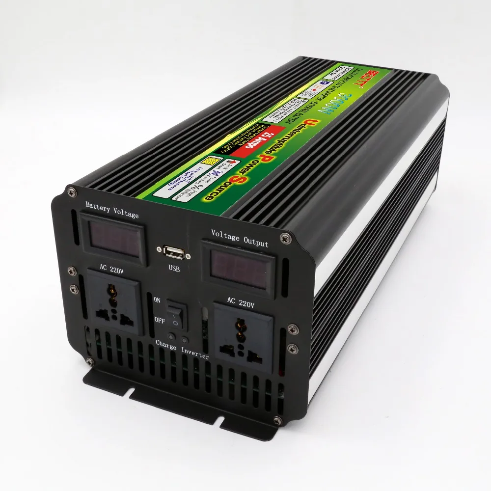 Инвертор с автоматическим переключателем DC 12 В AC 3000 в 6000 Вт|ups 3000w|ups switchups battery |